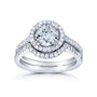 1.4 Carat Moissanite Round Original Bridal Set