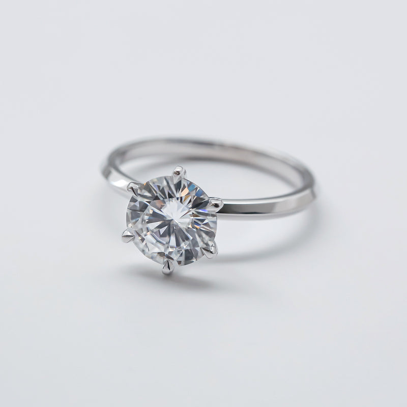Classic Solitaire 2ct Round Brilliant 6-Prong Ring