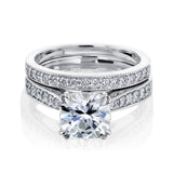 2.3 Carat Moissanite Cushion Sophie Bridal Set