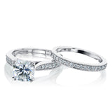 2.3 Carat Moissanite Cushion Sophie Bridal Set