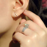 2.3 Carat Moissanite Cushion Sophie Bridal Set