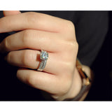 2.3 Carat Moissanite Cushion Sophie Bridal Set