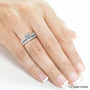 Kobelli Princess Moissanite and Diamond Vintage Bridal Set 1 4/5 CTW 14k White Gold
