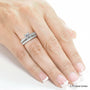 Kobelli Princess Moissanite and Diamond Vintage Bridal Set 2 1/8 CTW 14k White Gold