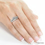 Kobelli Princess Moissanite and Diamond Vintage Bridal Set 1 1/4 CTW 14k White Gold