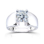 1.9 Carat Moissanite Solitaire Extra Wide Heidi Ring