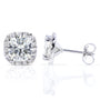 Moissanite Halo Cushion Kaori Earrings