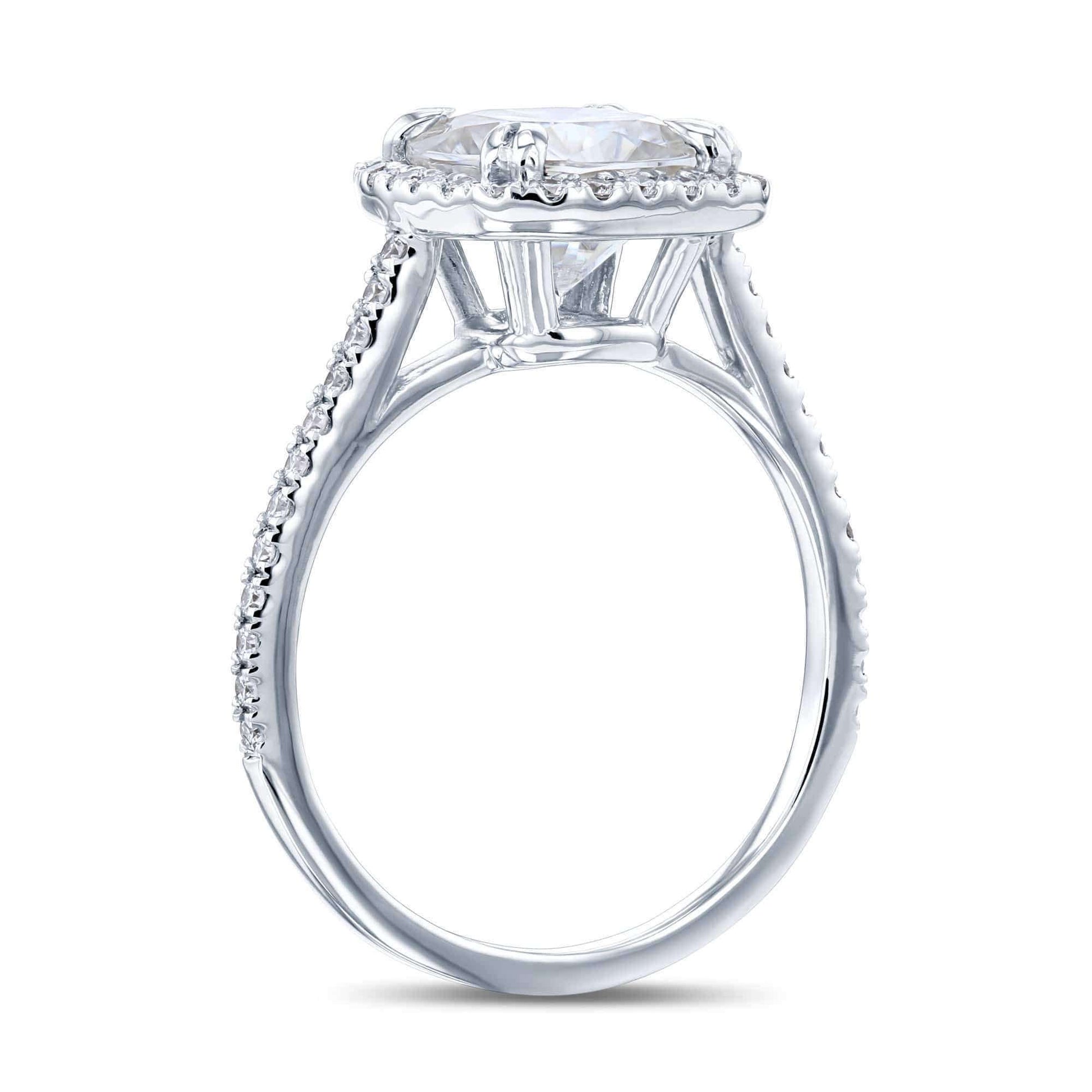 Kobelli 2ct Cushion Moissanite Halo Ring