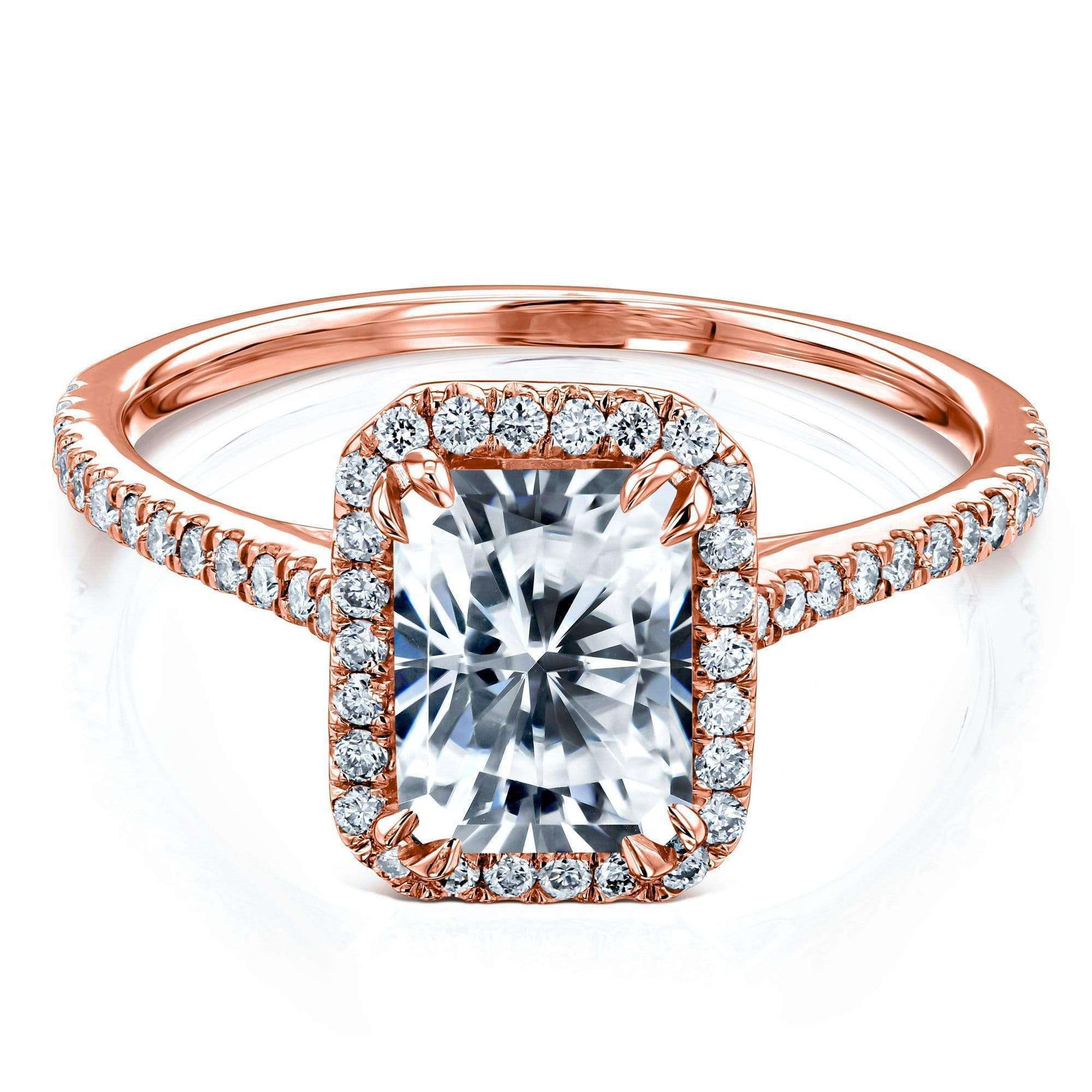 Kobelli 1.8ct Radiant Forever One Moissanite Ring