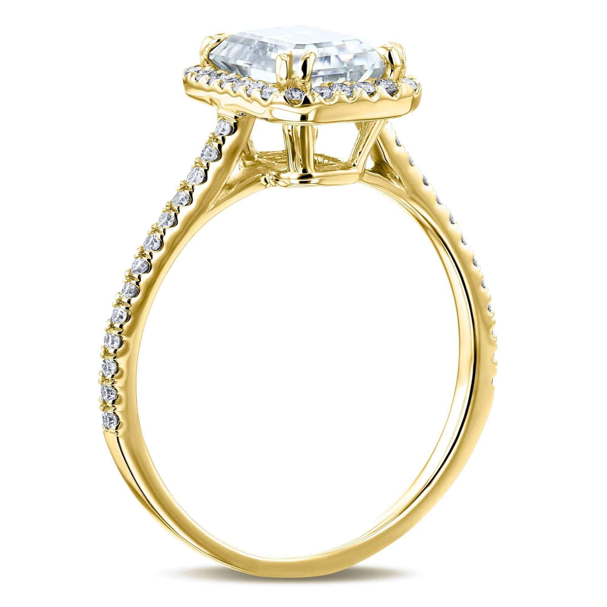 Kobelli 1.8ct Radiant Forever One Moissanite Ring