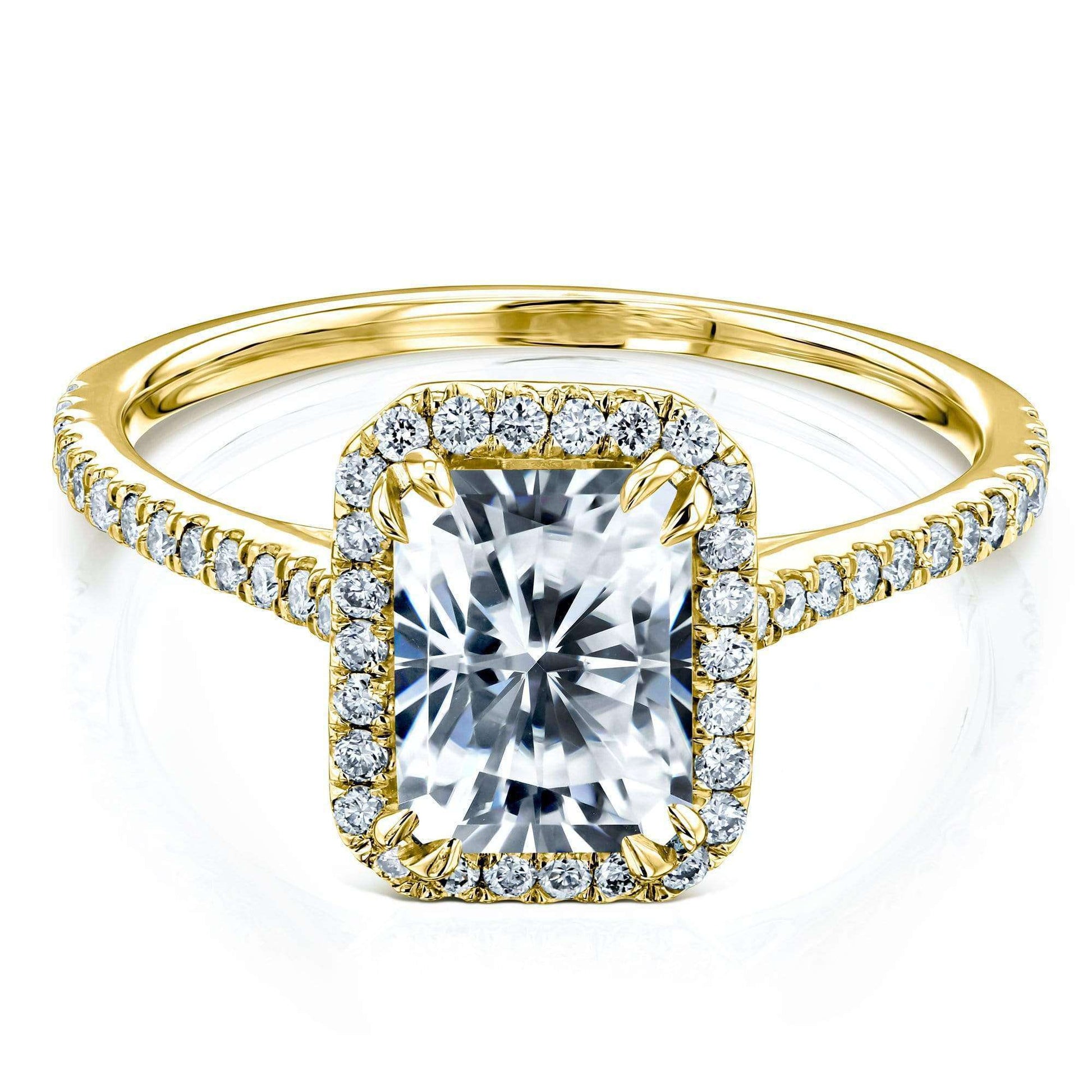 Kobelli 1.8ct Radiant Forever One Moissanite Ring
