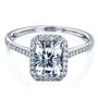 Kobelli 1.8ct Radiant Forever One Moissanite Ring