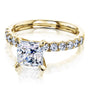 Kobelli 1.5ct Princess and Diamond U-French Pave Engagement Ring