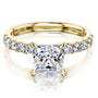Kobelli 1.5ct Princess and Diamond U-French Pave Engagement Ring