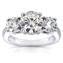 2.5 Carat Moissanite Round 3-Stone Ring