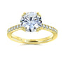 1.7 Carat Moissanite Tiffany Ring - Yellow