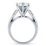 Kobelli Moissanite Solitaire Engagement Ring 1 3/5 CTW 14k White Gold