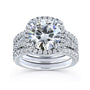 4.3 Carat Moissanite Round 3pc Vienna Bridal Set