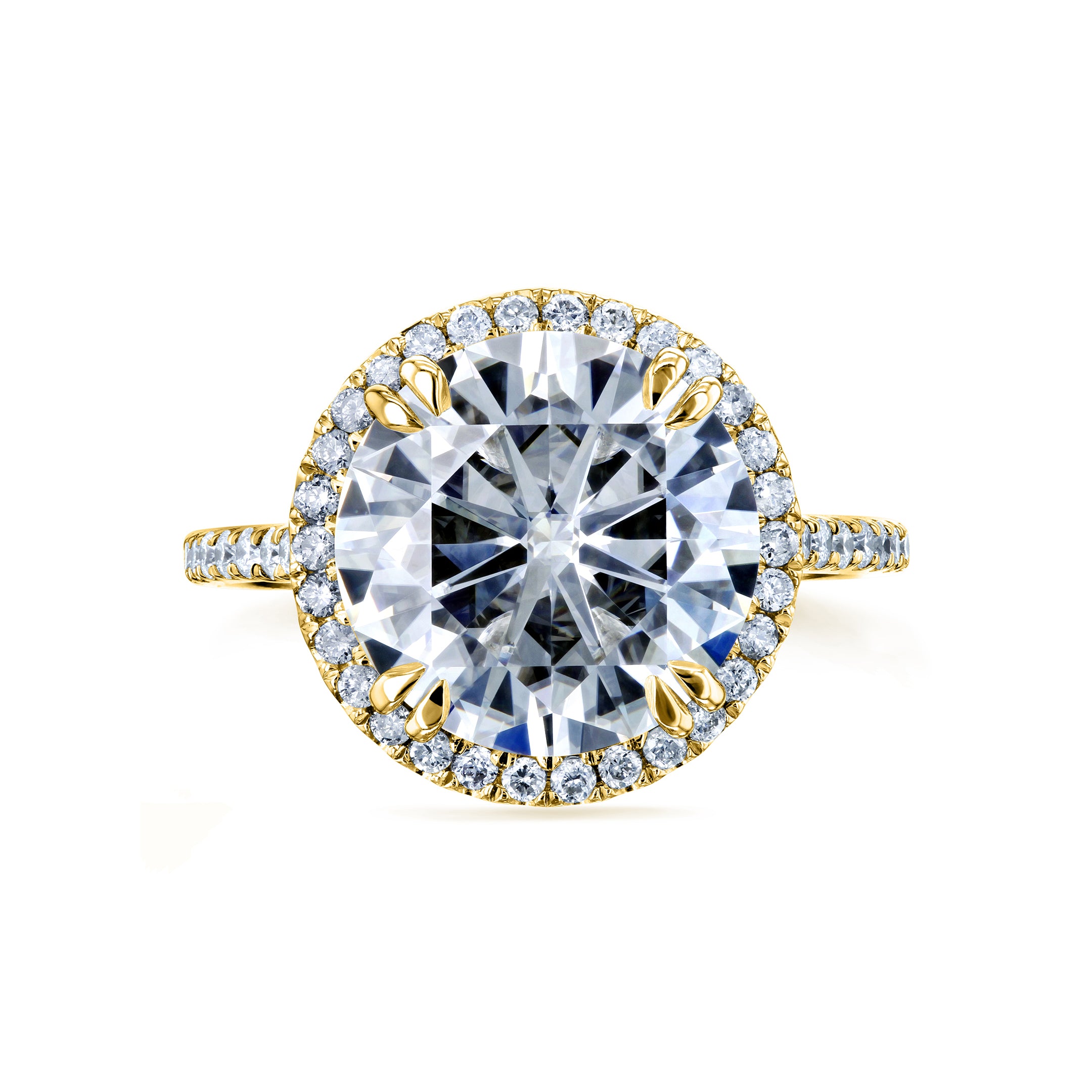 5.15 Carat Moissanite Ultra Grand Halo Ring