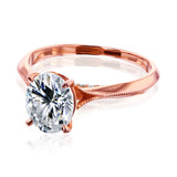 Kobelli 2ct Oval Moissanite Engagement Ring