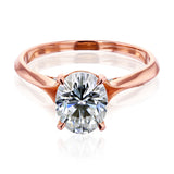 Kobelli 2ct Oval Moissanite Engagement Ring