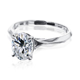 Kobelli 2ct Oval Moissanite Engagement Ring
