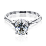 Kobelli 2ct Oval Moissanite Engagement Ring