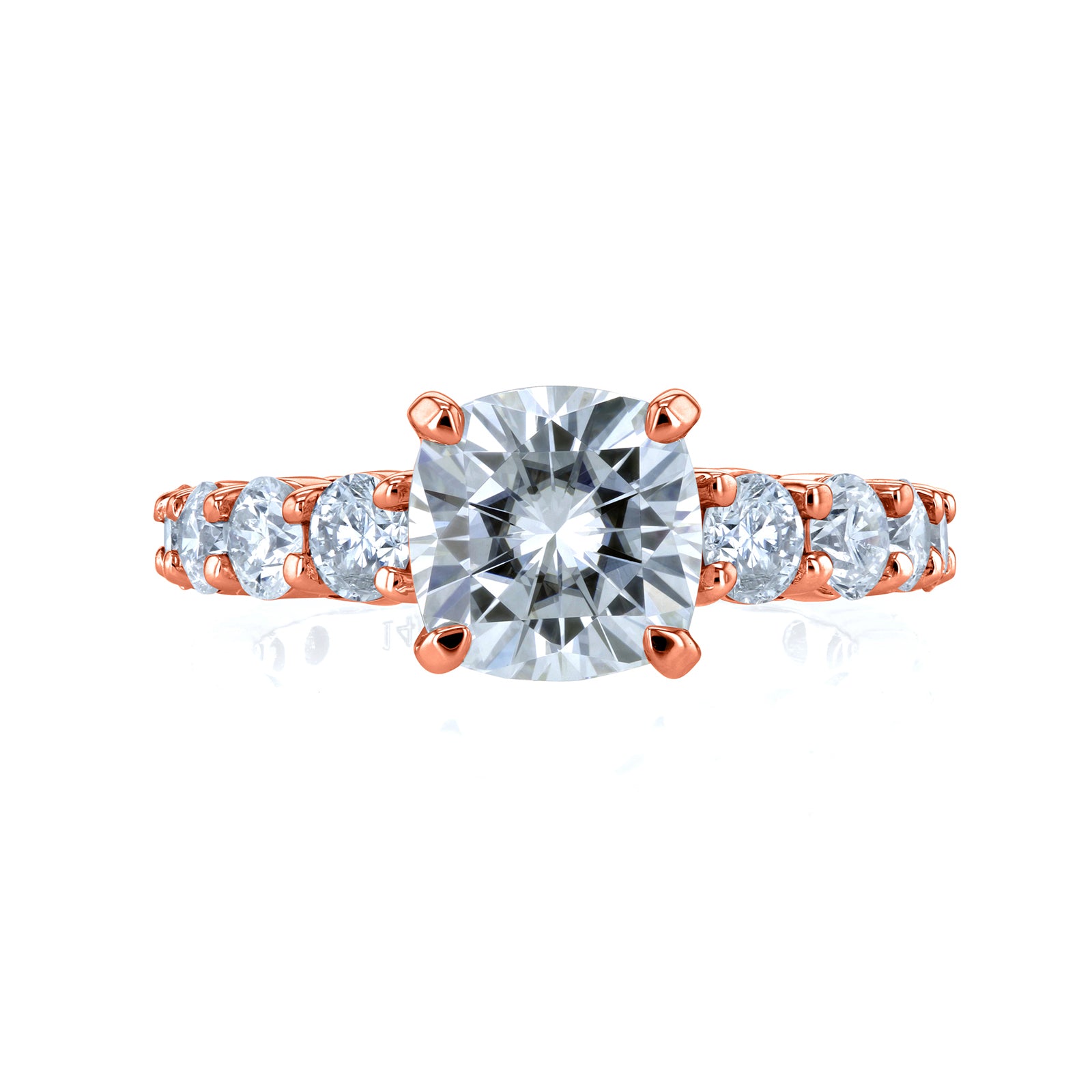 3.3 Carat Moissanite Cushion Lavish Ring