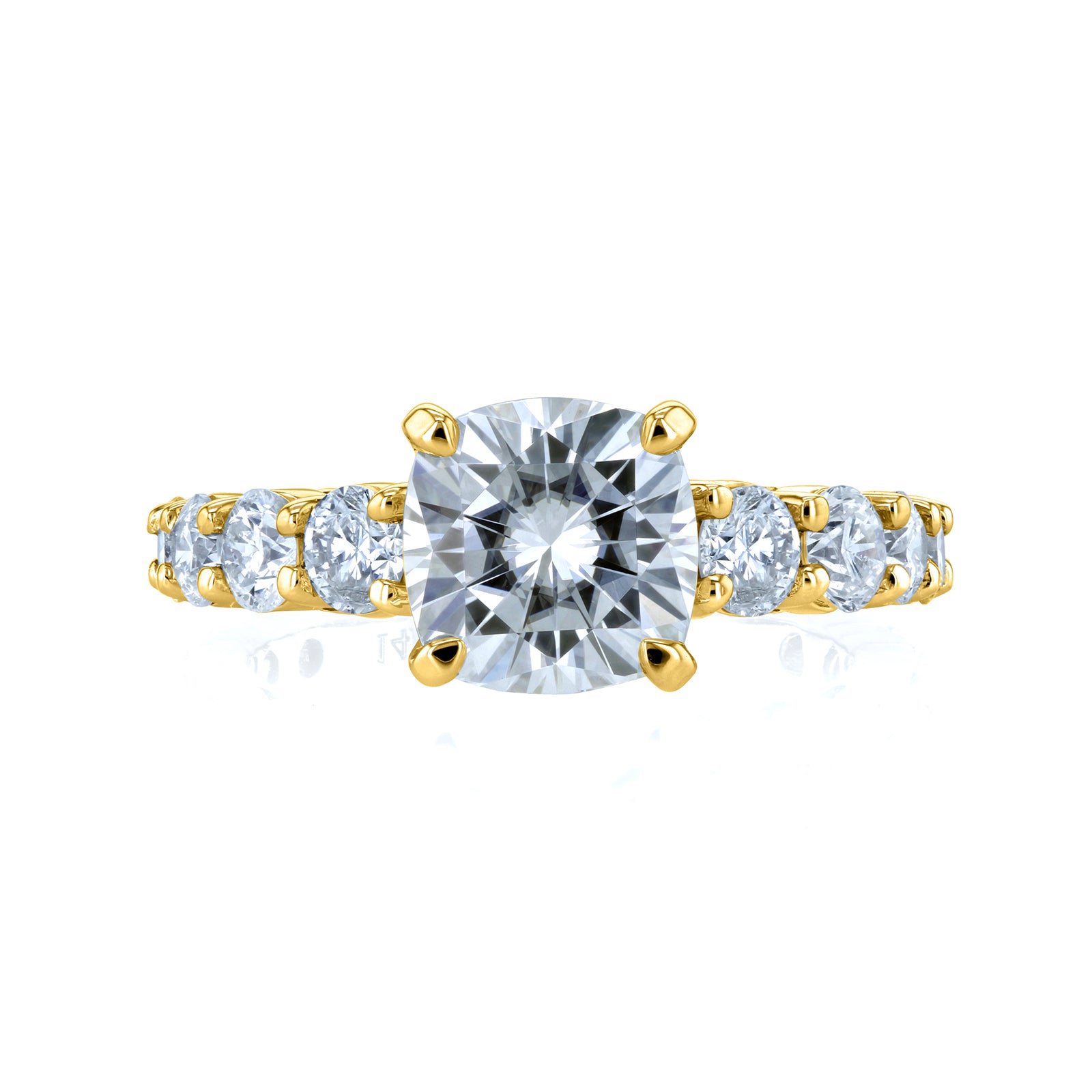 3.3 Carat Moissanite Cushion Lavish Ring