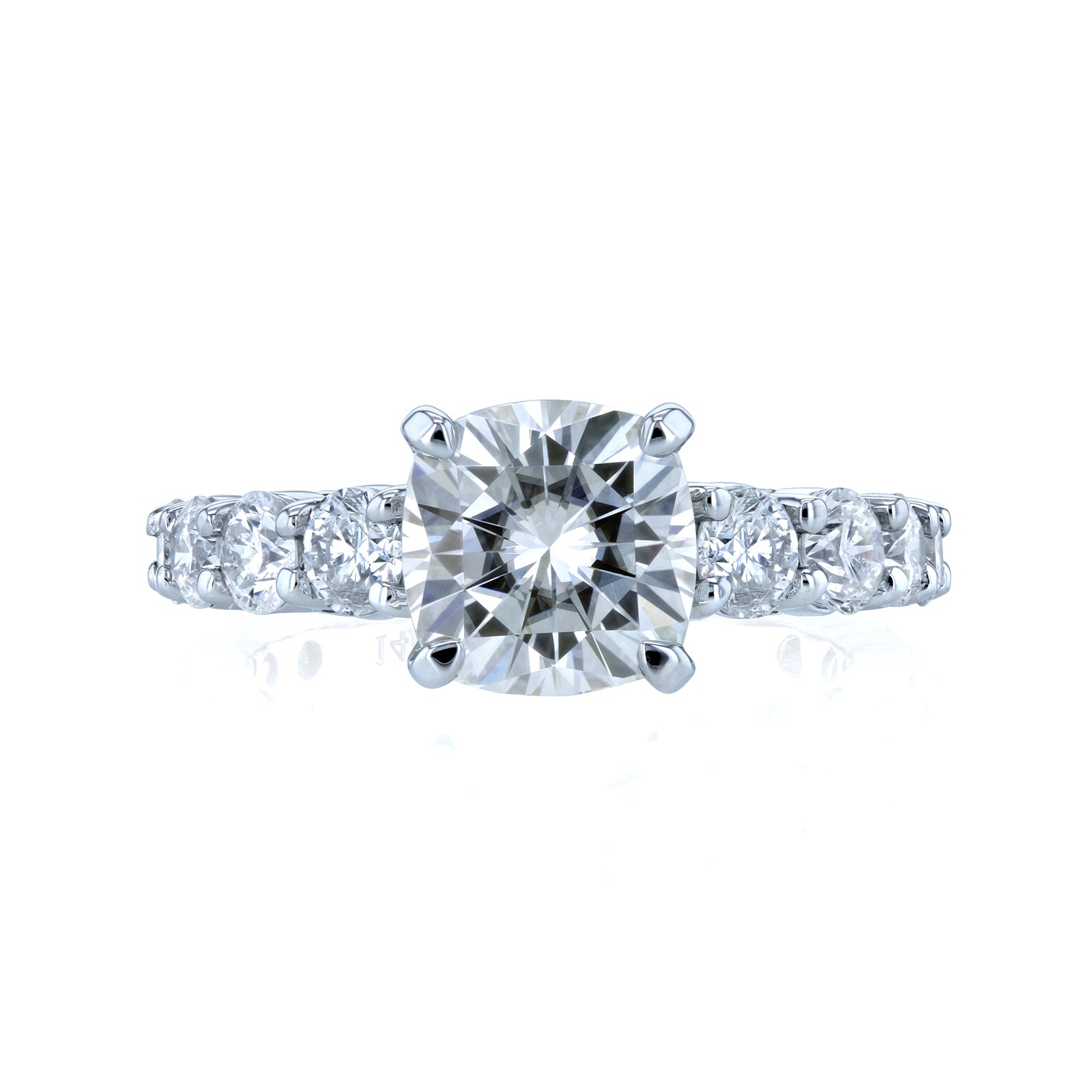 3.3 Carat Moissanite Cushion Lavish Ring