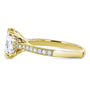 Kobelli Princess Moissanite and Diamond Square Shank Trellis Engagement Ring  2 1/10 CTW 14k Yellow Gold (HI/VS, GH/I)