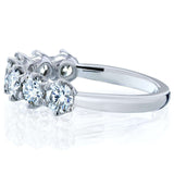 1.1 Carat Moissanite 7-Stone Ring