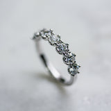 1.1 Carat Moissanite 7-Stone Ring
