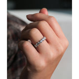 1.1 Carat Moissanite 7-Stone Ring