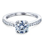 Kobelli Double-Prong 1ct Moissanite Tulip Head Ring