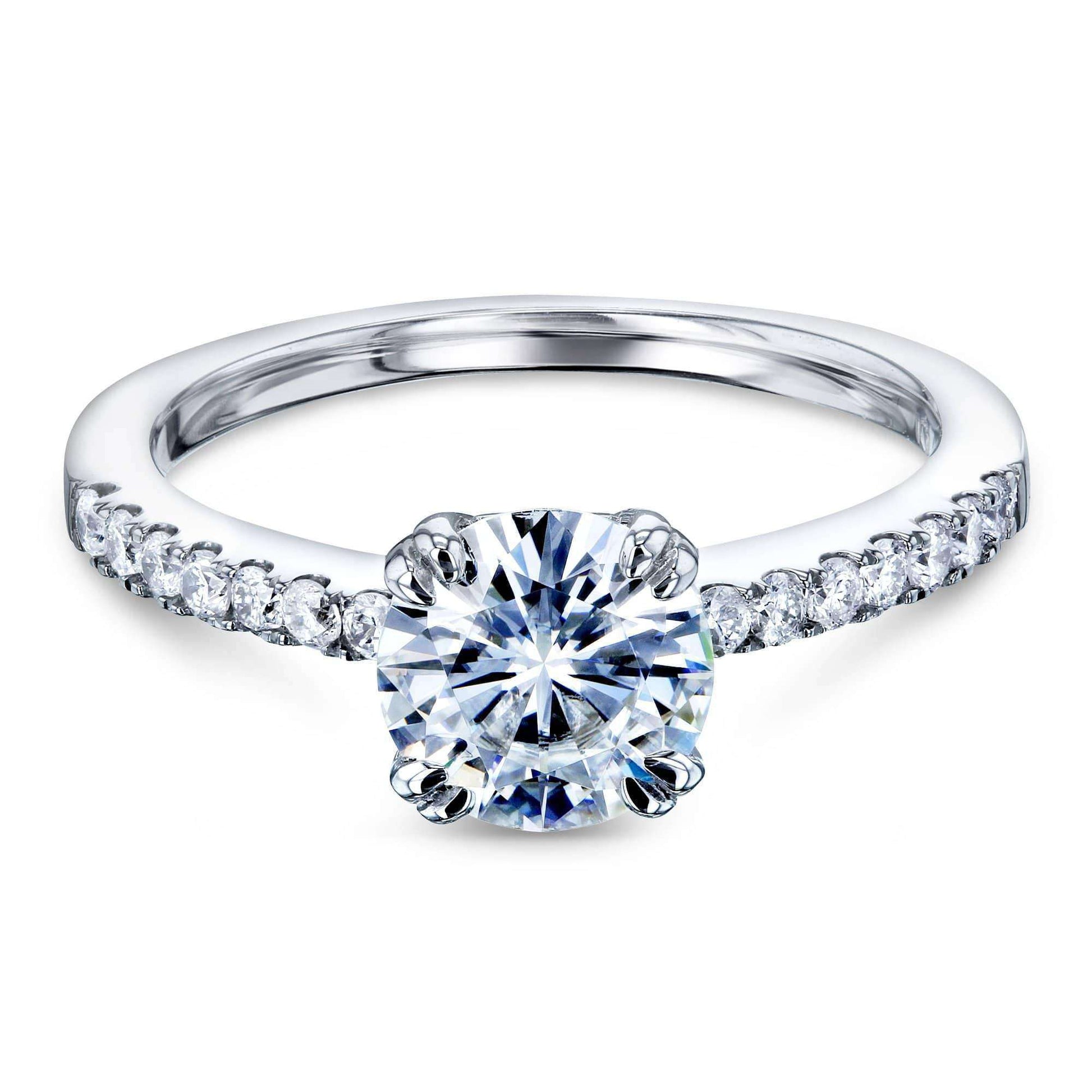 Kobelli Double-Prong 1ct Moissanite Tulip Head Ring