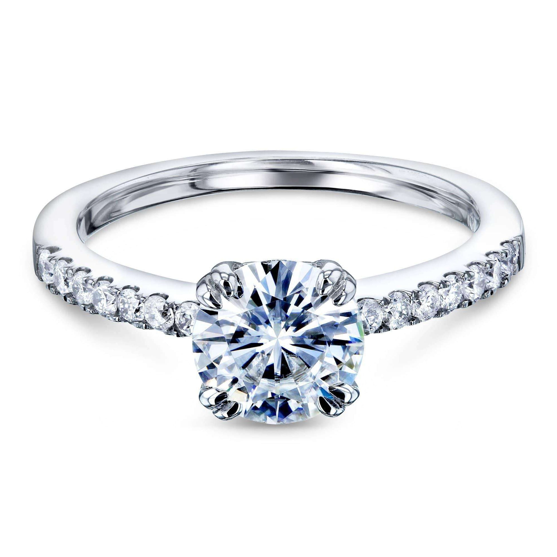 Kobelli Double-Prong 1ct Forever One Moissanite Ring