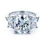 6.7 Carat Moissanite Shannon 3-Stone Ring (DEF/VS)