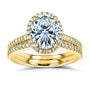 2.37 Carat Moissanite Oval Capri Bridal Set (DEF/VS)