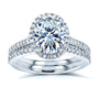 2.37 Carat Moissanite Oval Capri Bridal Set (DEF/VS)