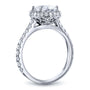 Kobelli Oval Moissanite Drop Halo Ring MZ62671OV-2E/4.5W
