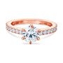 Kobelli 1ct Forever One Moissanite 6-Prong Ring Lab Diamond Band