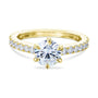 Kobelli 1ct Forever One Moissanite 6-Prong Ring Lab Diamond Band