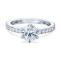 Kobelli 1ct Forever One Moissanite 6-Prong Ring Lab Diamond Band