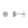 Kobelli Lily 5mm Moissanite Studs 14k White Gold