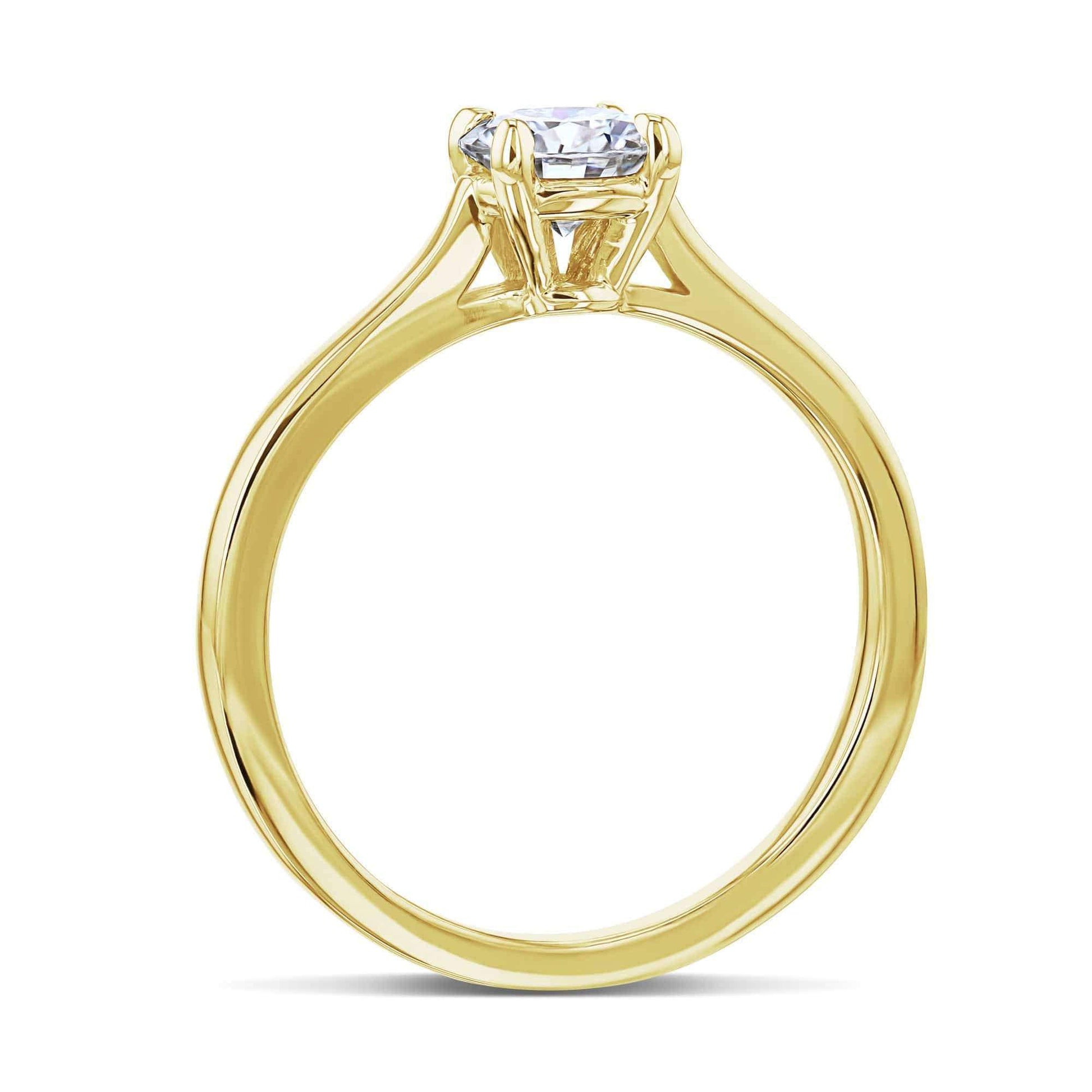 Kobelli 1/2ct Round Forever One Moissanite Solitaire Ring