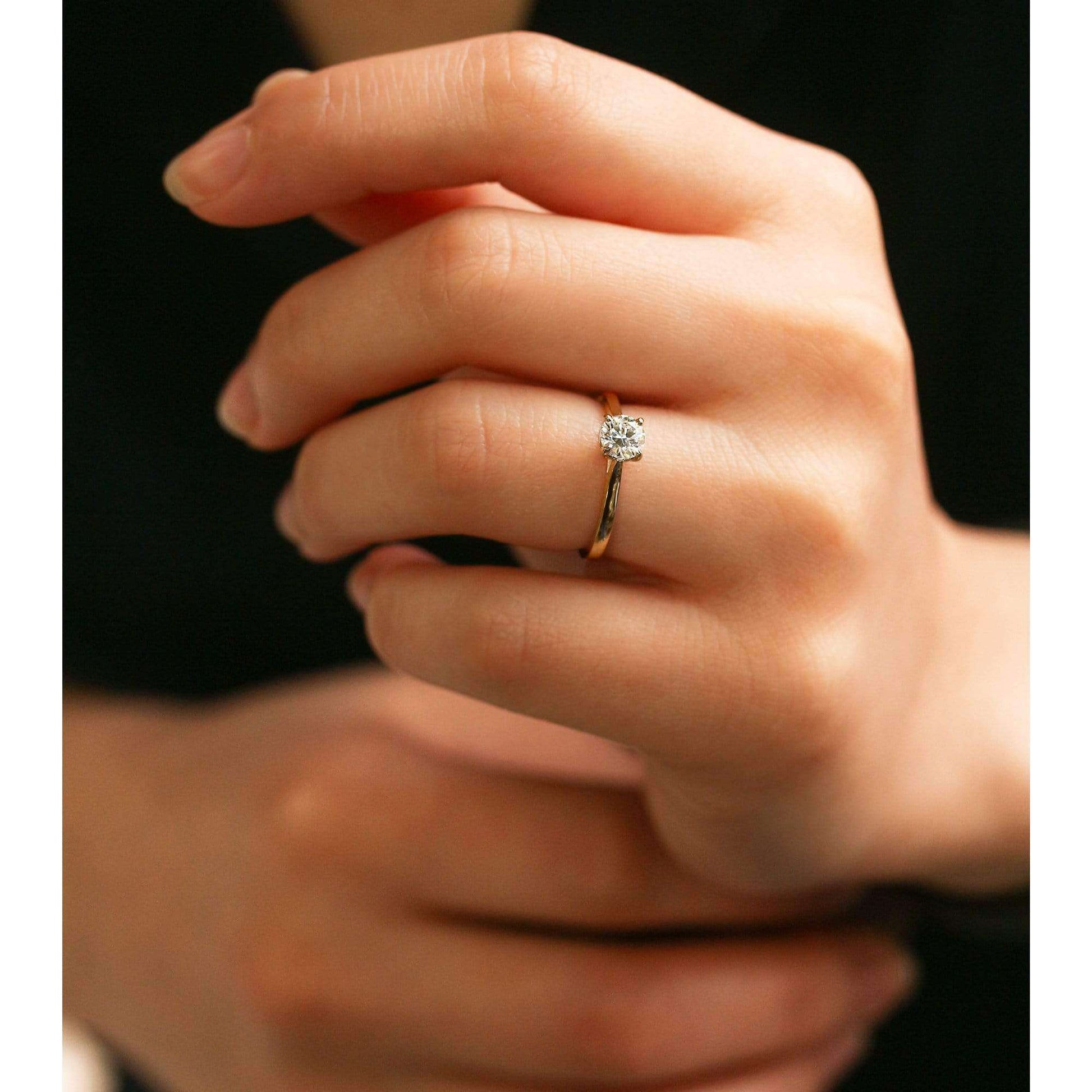 Kobelli 1/2ct Round Forever One Moissanite Solitaire Ring