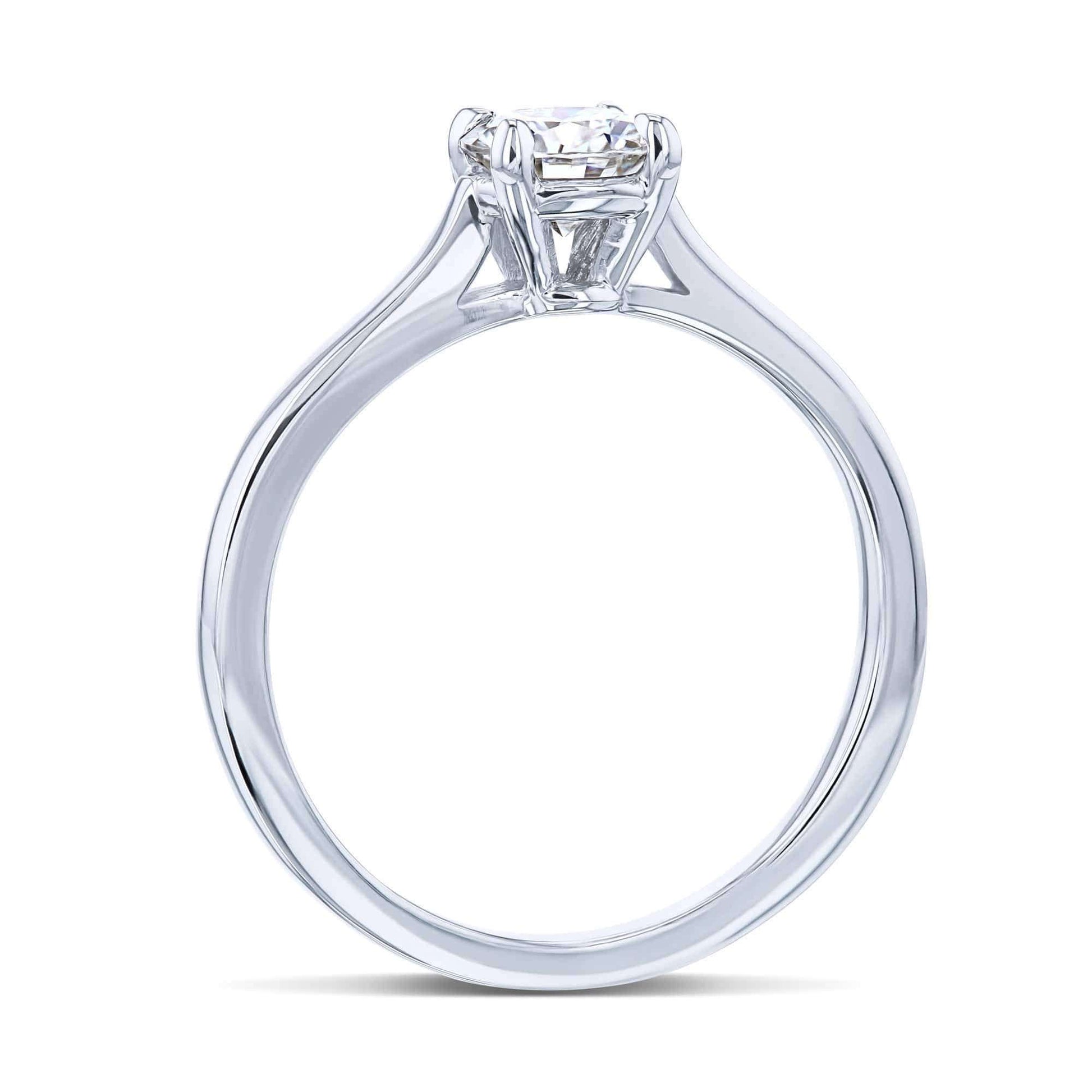 Kobelli 1/2ct Round Forever One Moissanite Solitaire Ring