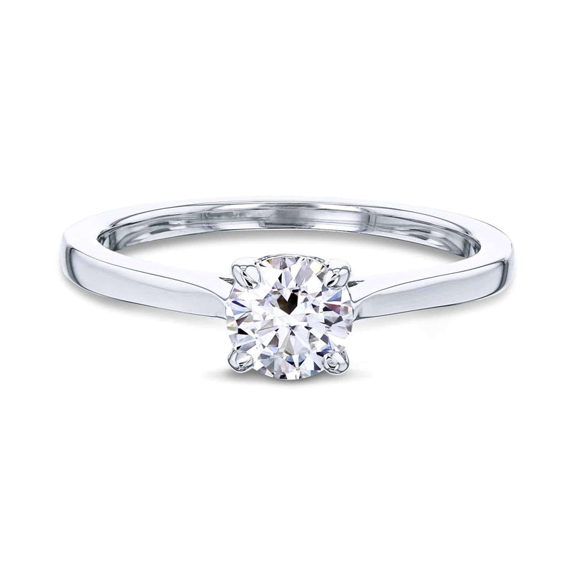 Kobelli 1/2ct Round Forever One Moissanite Solitaire Ring MZFO62733R-50E/4W