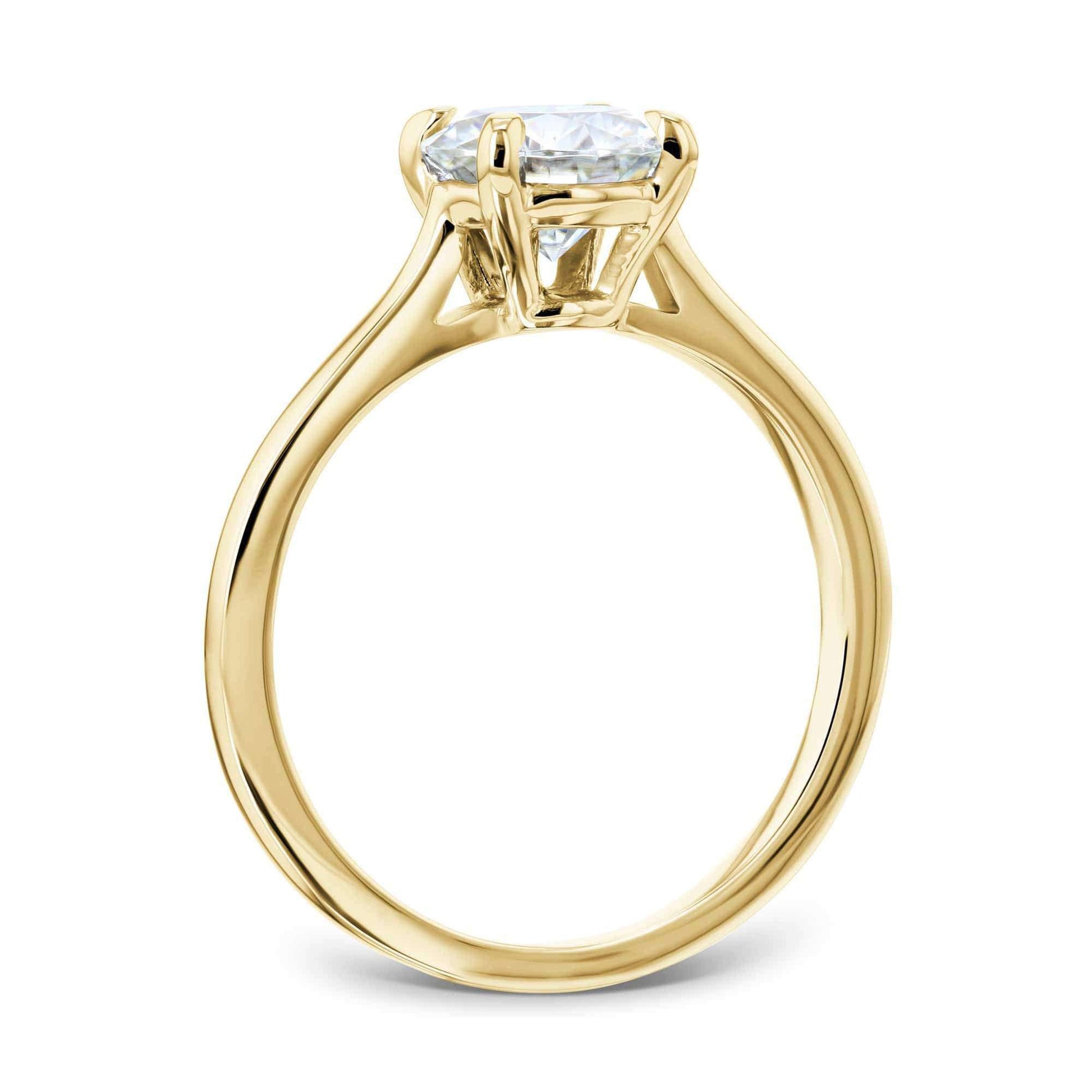 Kobelli 1ct Round Moissanite Solitaire Ring